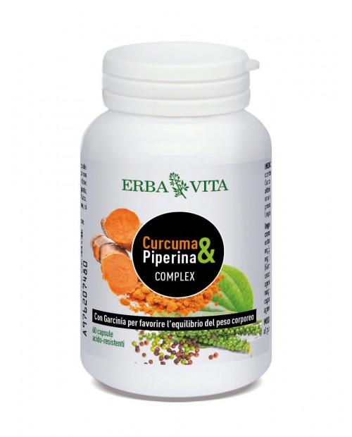 CURCUMA E PIPERINA COMPLEX 60 Capsule erba Vita